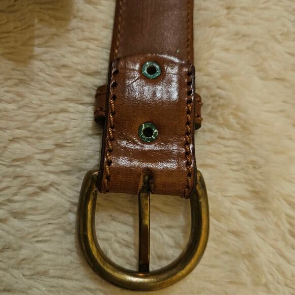 Nanni Milano Made in Italy Brown woven 80/32 belt. Artzy. Boho. Cottagecore - Picture 12 of 15
